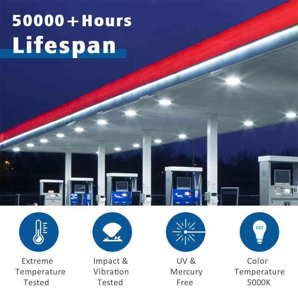 Garage Canopy Lights Ip65 Recessed Led Garage Lighting Low Bay
