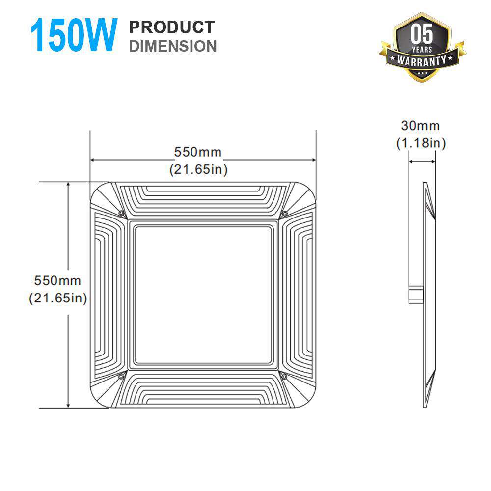 Garage Canopy Lights Ip65 Recessed Led Garage Lighting Low Bay