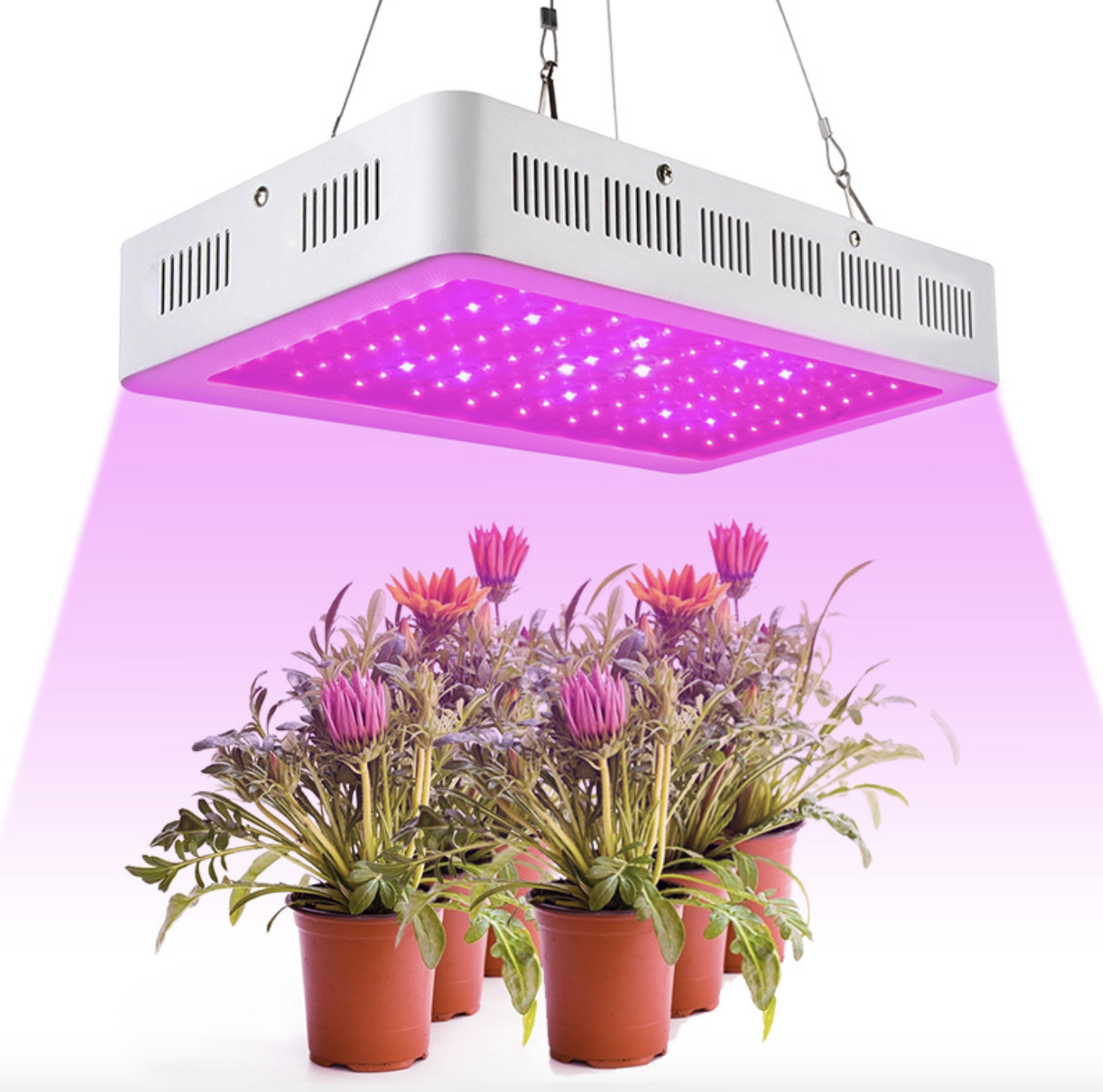 150W LED Grow Light Hydroponic Full Spectrum Indoor Veg Plant Lamps Pink Light 