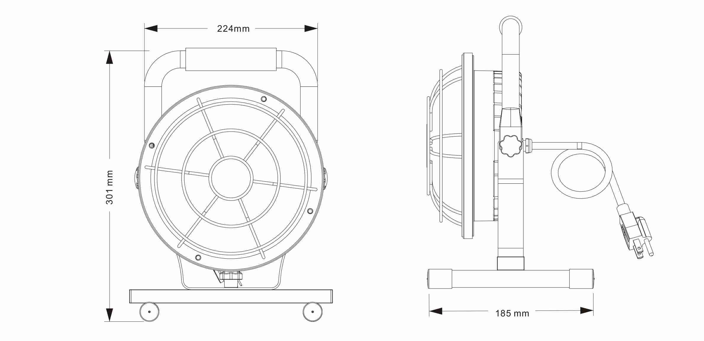30W-Portable-Task-Light-IP65-3300Lm-for-Factory-Lighting