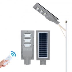 90W Integrated Solar Street Light 14400lm with PIR Sensor for Street