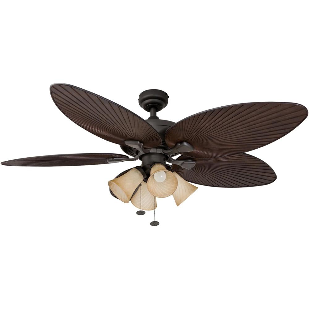 Ceiling Hugger Fan with Light and Remote 52 Inch 5 ABS Blades for Living Room