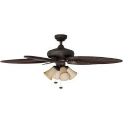Ceiling Hugger Fan with Light and Remote 52 Inch 5 ABS Blades for Living Room