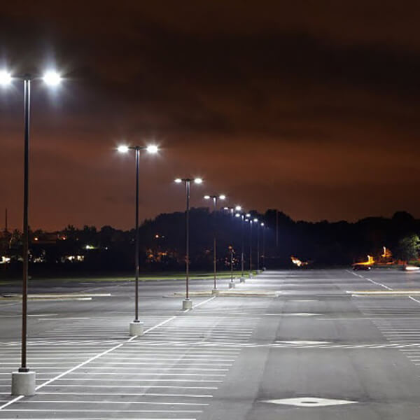 Parking lot pole light on sale fixtures