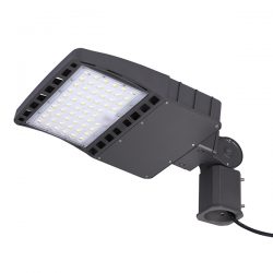 Parking Lot Flood Lights 100W 14000lm with Dusk to Dawn Photocell and ETL DLC Approved