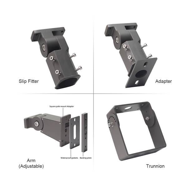 Shoebox Light Fixture 150W 130lm/W IP65 can make customized logos ETL DLC Approved for Parking Lot