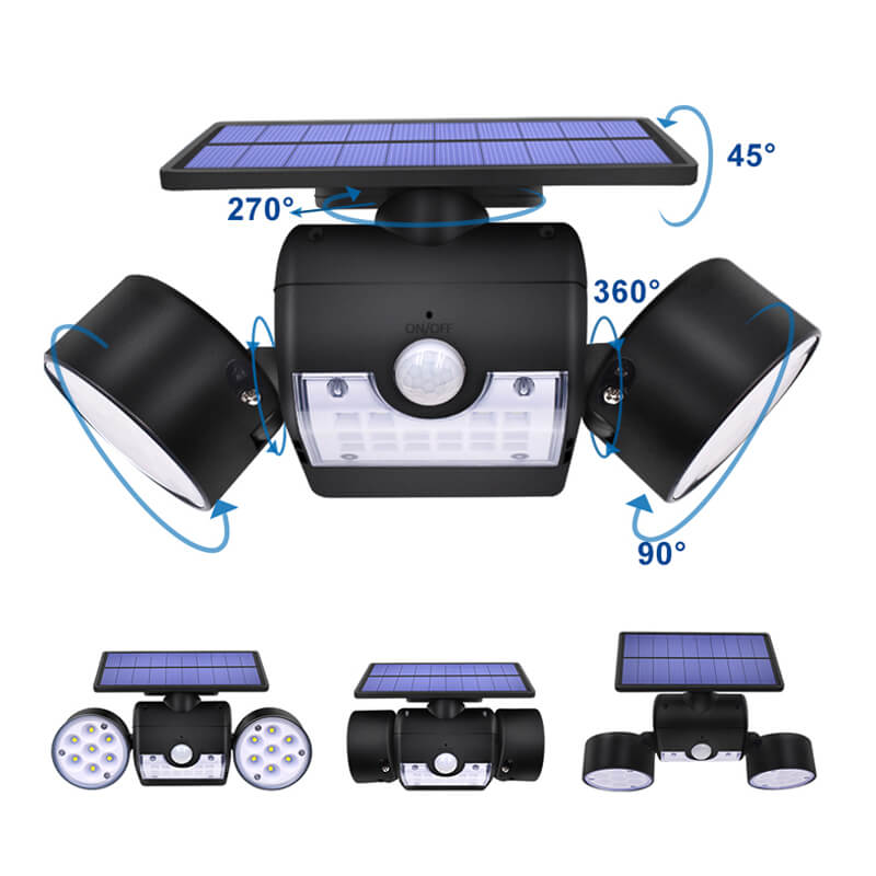 Best Solar Motion Flood Light 2.5W Supplier 360 Degree Adjustable for Yard