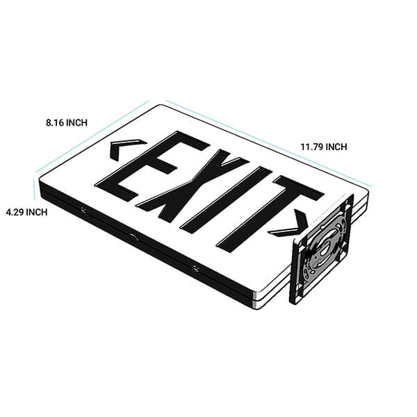 4W Side Mount Exit Sign with UL Certificate Easy Installation from China Manufacturer