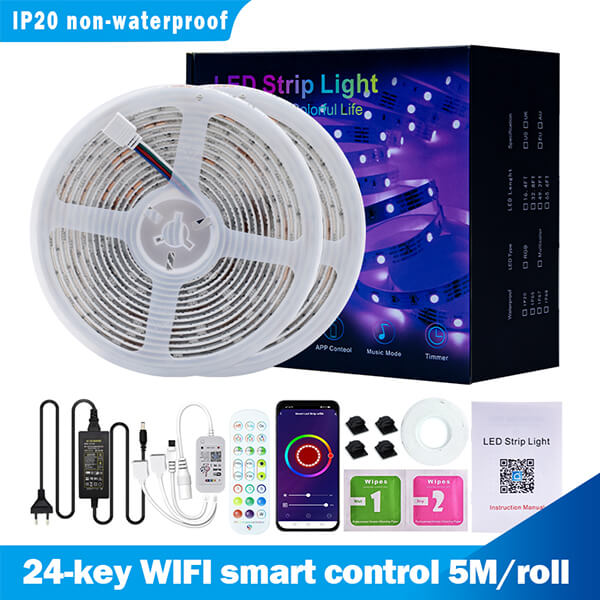 Best rgb Led Strip Maker WiFi Tuya APP Drop Shipping OEM ODM Acceptable from China Factory