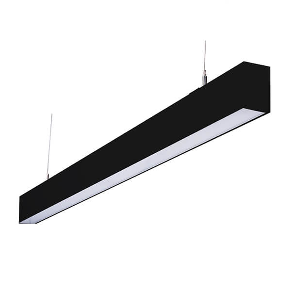 Led Office Lighting too Bright 30W Black LED SMD Linear Pendant Light for Office School Warehouse BBIER