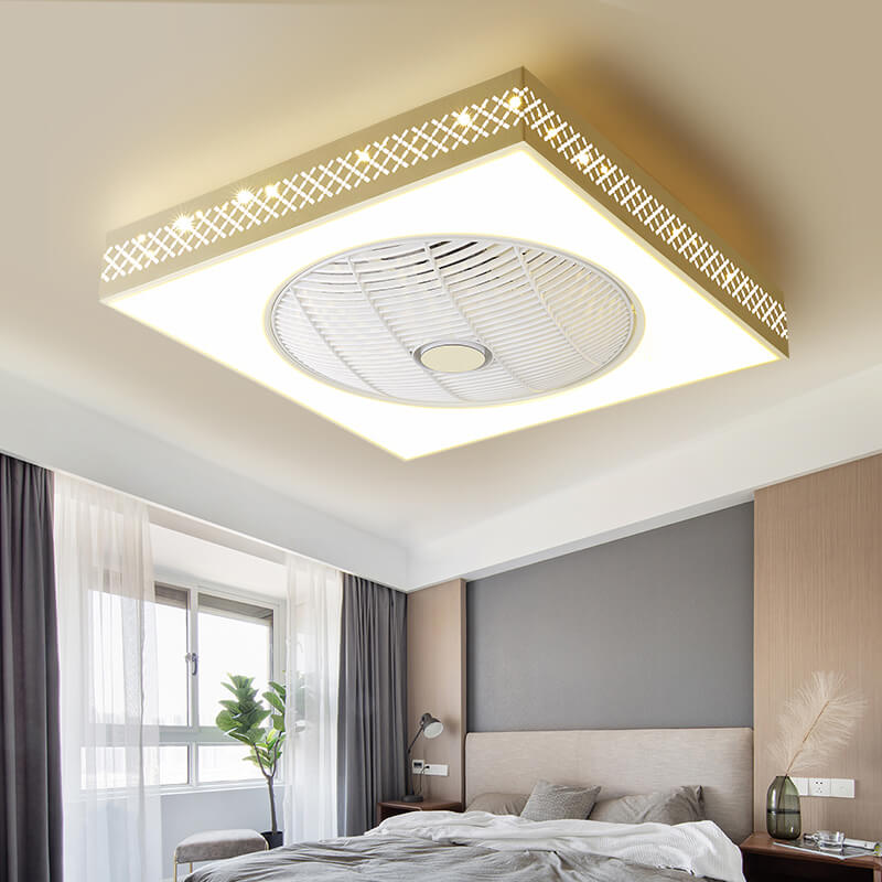 36W Outdoor Ceiling Fan with Light With Remote Control for Living Room