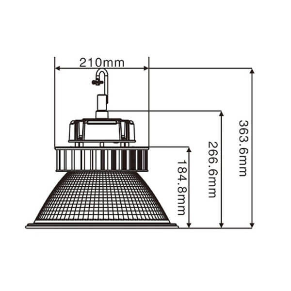60w Industrial Shop Lighting Factory 100lm/W IP65 with ETL DLC listed for Warehouse and Shop