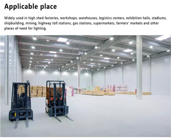 60w Industrial Shop Lighting Factory 100lm/W IP65 with ETL DLC listed for Warehouse and Shop