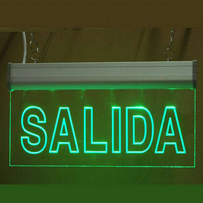 Ceiling-Mounted-Exit-Sign-120v-220v-ISO-Acrylic-Fire-Safety-Photoluminescent-Light-Board