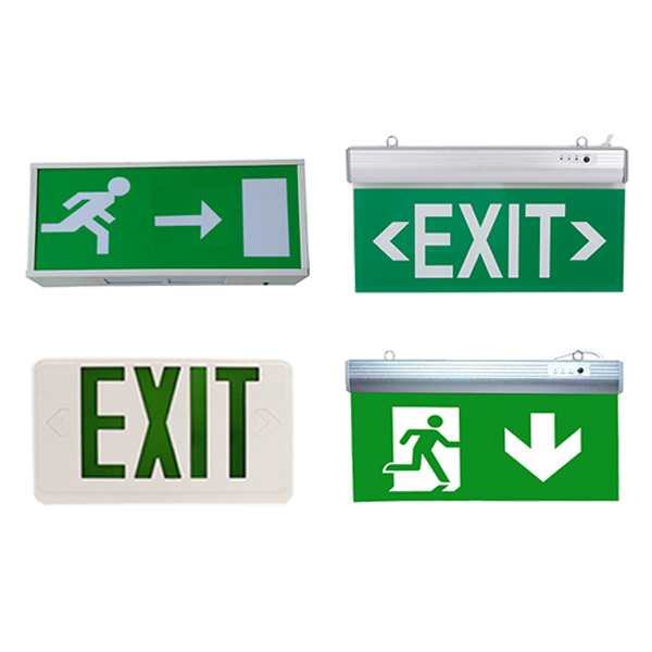 Ceiling Mounted Exit Sign 120v 220v ISO Acrylic Fire Safety Photoluminescent Light Board