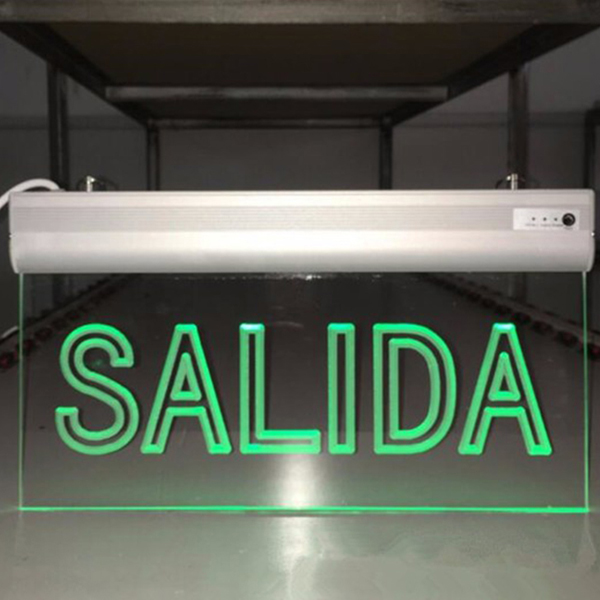 Ceiling Mounted Exit Sign 120v 220v ISO Acrylic Fire Safety Photoluminescent Light Board