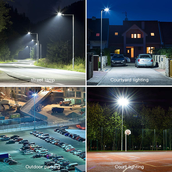 Green LED street light VS traditional high pressure sodium street light