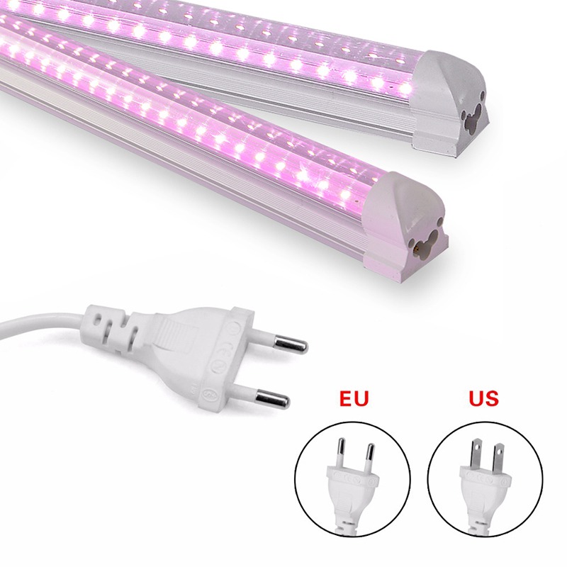 18W LED T8 Grow Bulbs IP40 with AC85-265V Double-rows