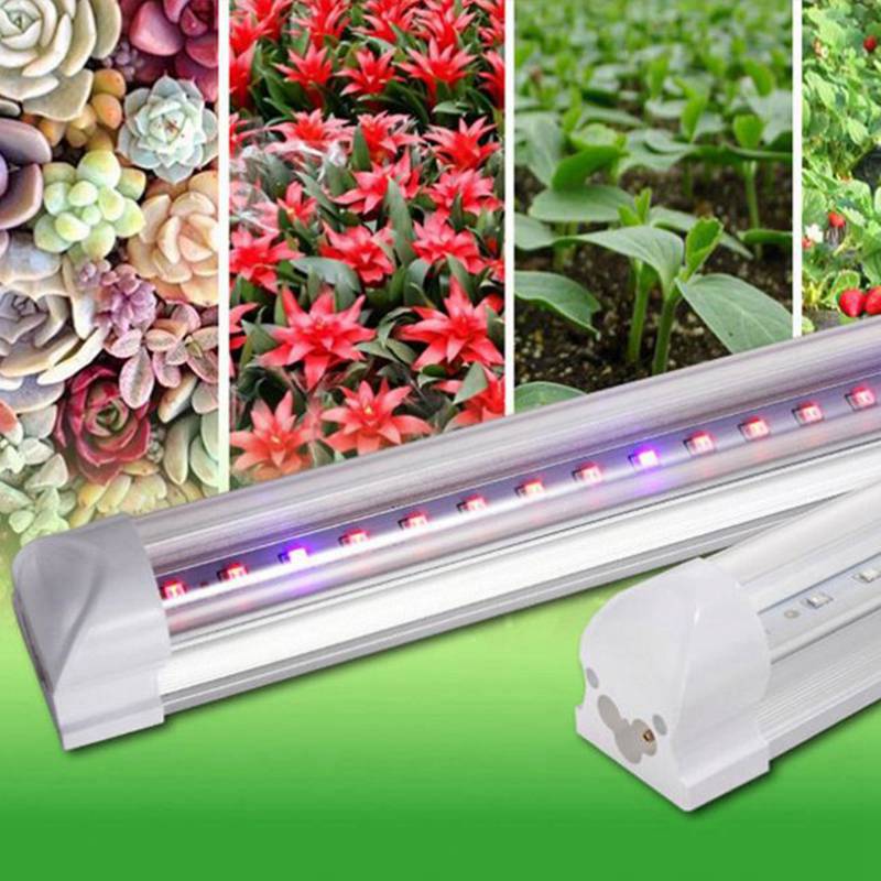 18W T8 LED Grow Tubes IP40 with AC85-265V for Vegetables