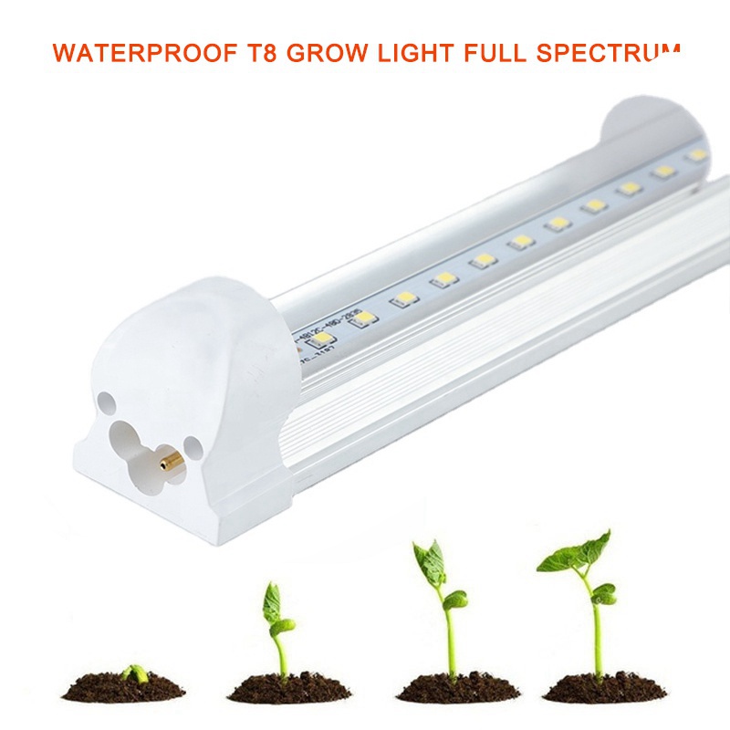 18W T8 LED Grow Tubes IP40 with AC85-265V for Vegetables