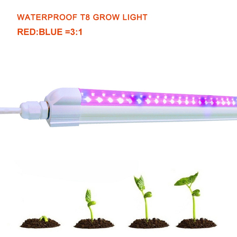 24W T8 Grow Light Low IP65 Double-rows with AC85-265V Fcc Listed