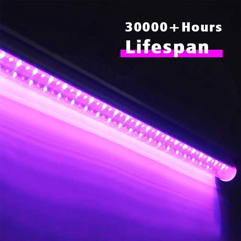 24W T8 LED Grow Light IP40 with AC85-265V Double-rows
