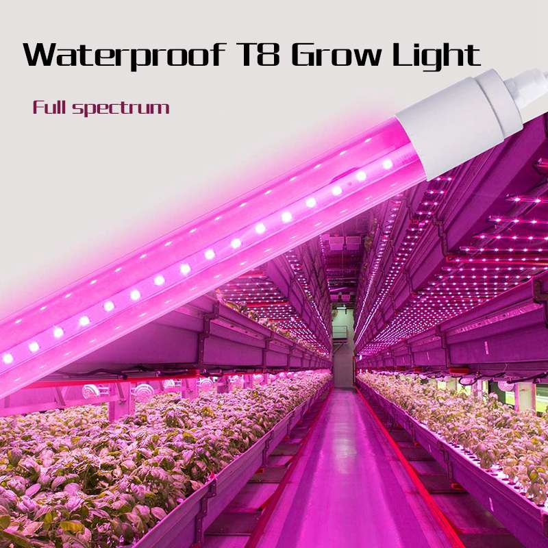 5W T8 Full Spectrum LED Plant Growth Light IP65 with AC85-265V