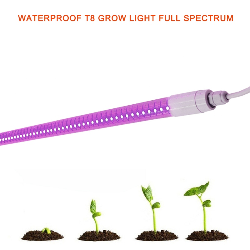 5W T8 Full Spectrum LED Plant Growth Light IP65 with AC85-265V