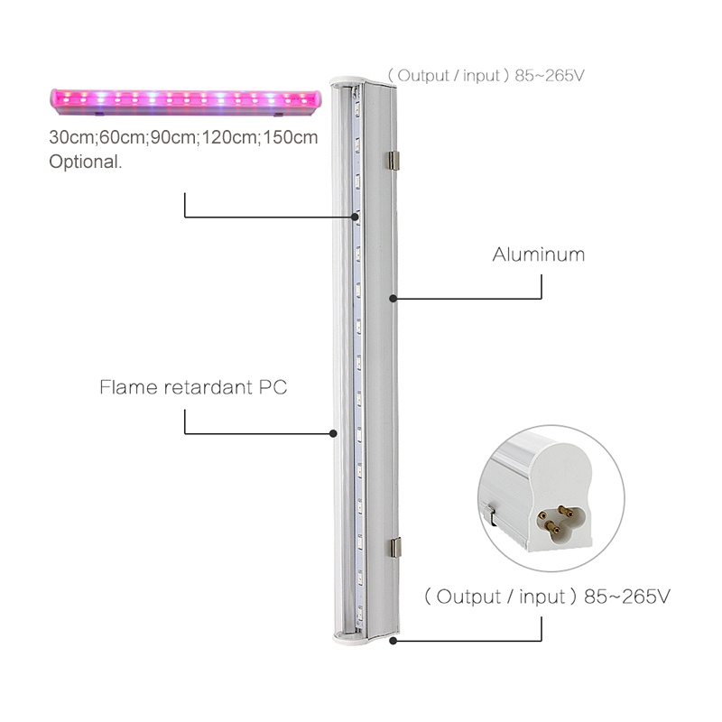 T5 Grow Light Spectrum 18W IP40 with Warranty 3 Years