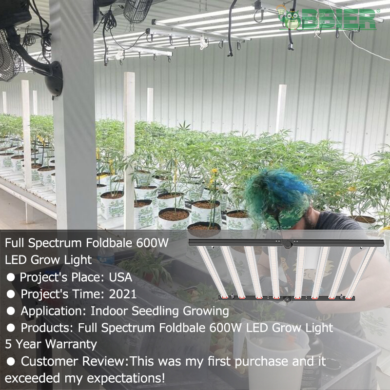 Grow Light Controller 600W LED Grow Light 5 Year Warranty