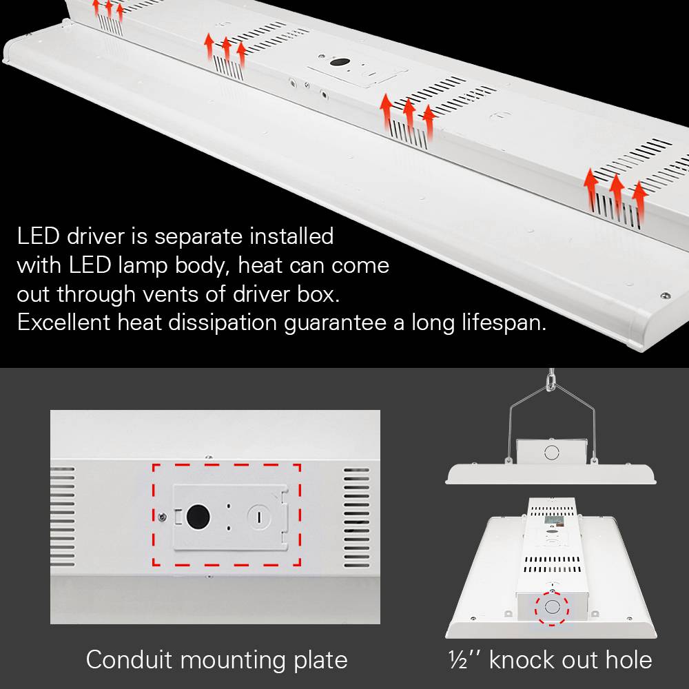 LED Linear 165W in USA Stock 22400lm with ETL DLC Listed