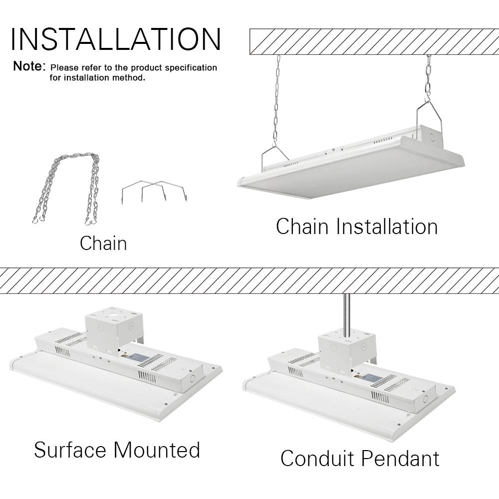 Linear Light 105W in USA stock 14000lm with ETL DLC Listed