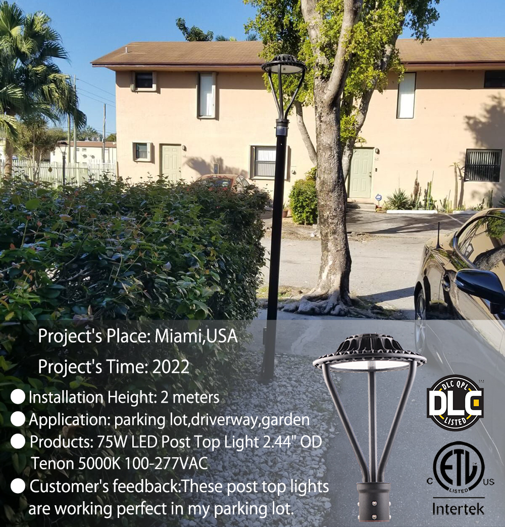 ETL-DLC-Bronze-Color-75W-LED-Post-Top-Light-2.44-OD-Tenon-5000K-100-277VAC-in-the-U.S