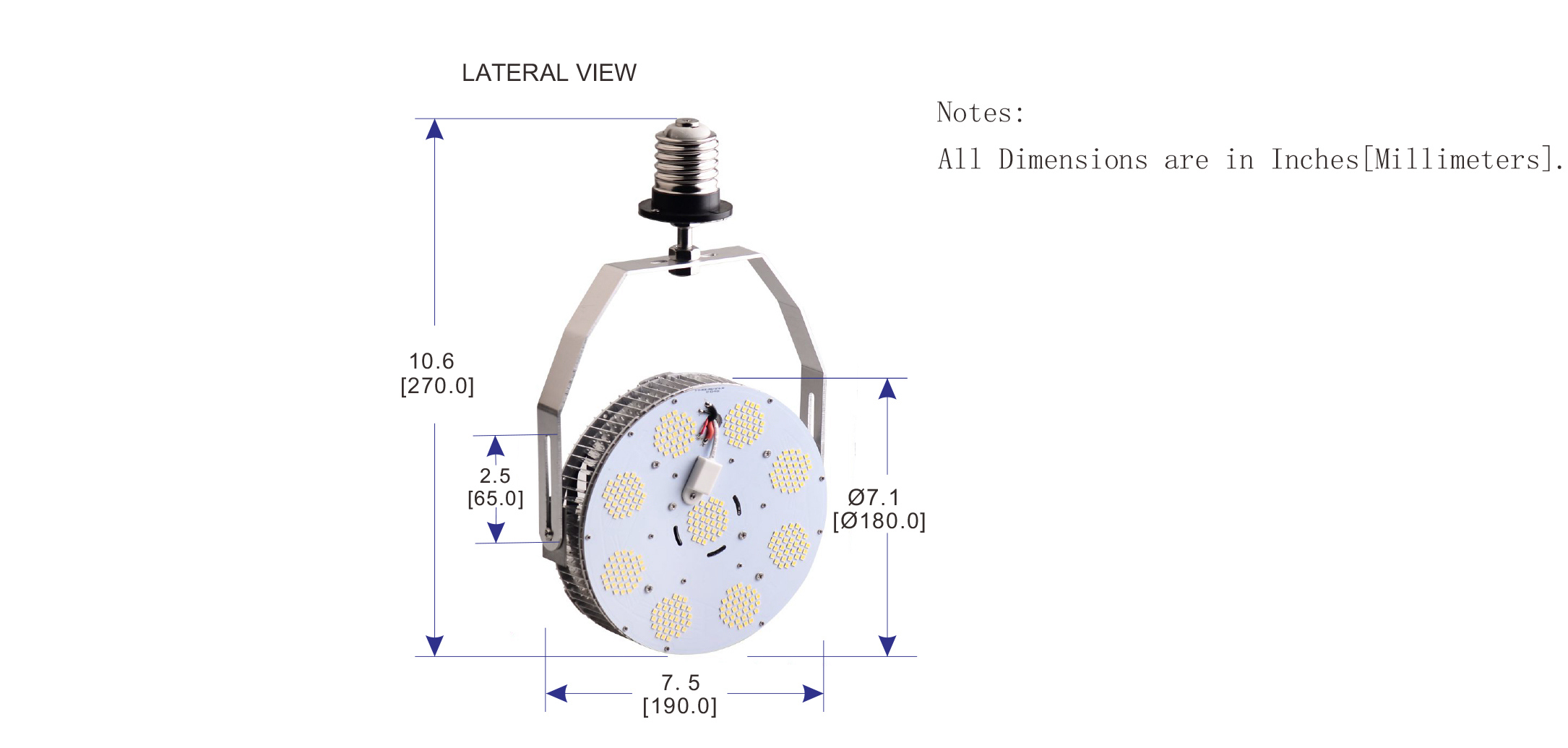 LED Shoebox Retrofit Adjustable 75W 100W 120W 150W with ETL DLC Listed