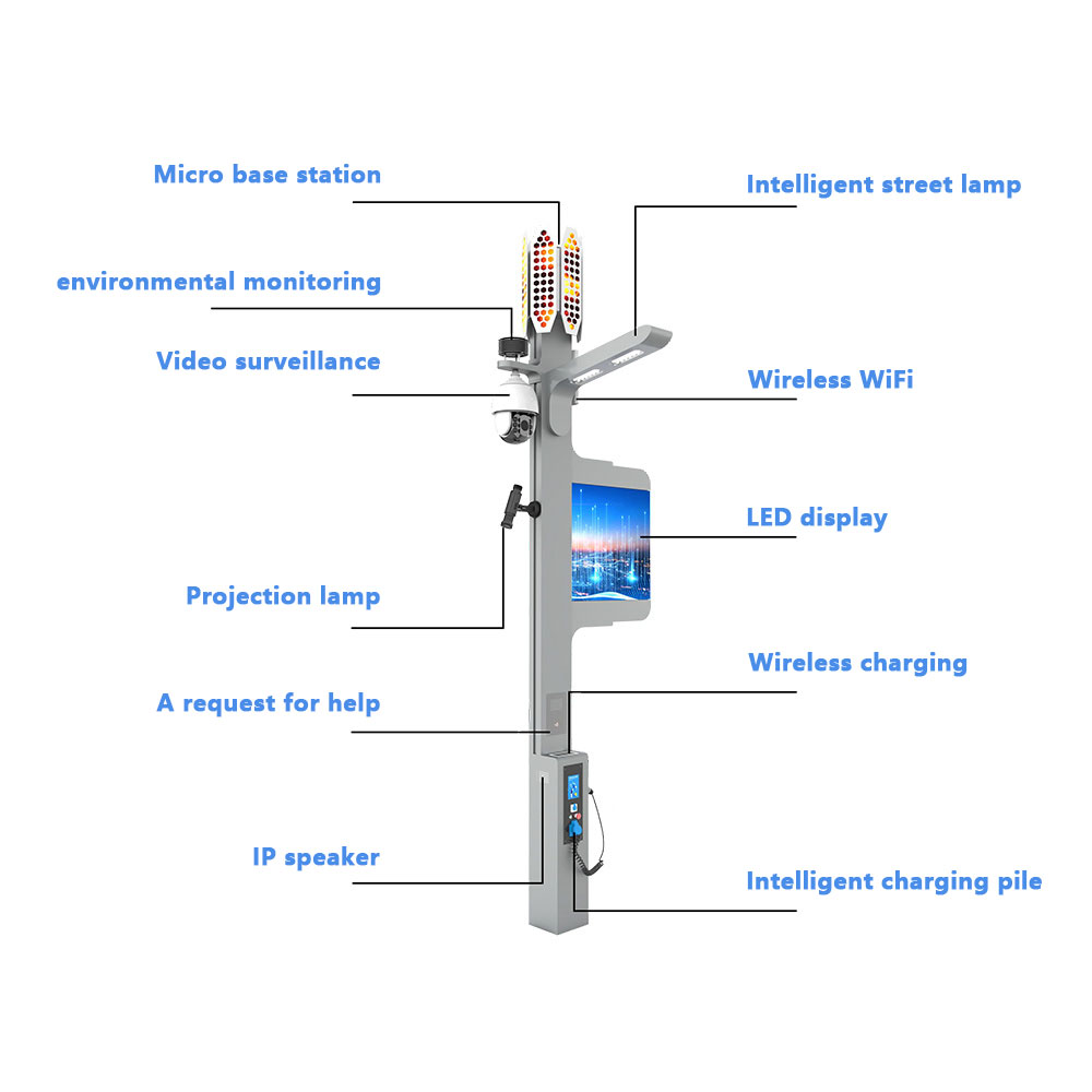 Intelligent Street Lighting System for Smart City IP66 5G Street Light