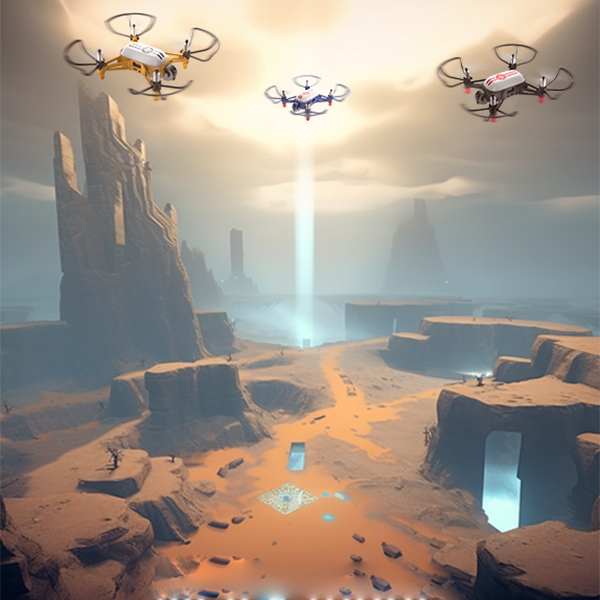 Light Show With Drones 3.8V Mini Combat Drone