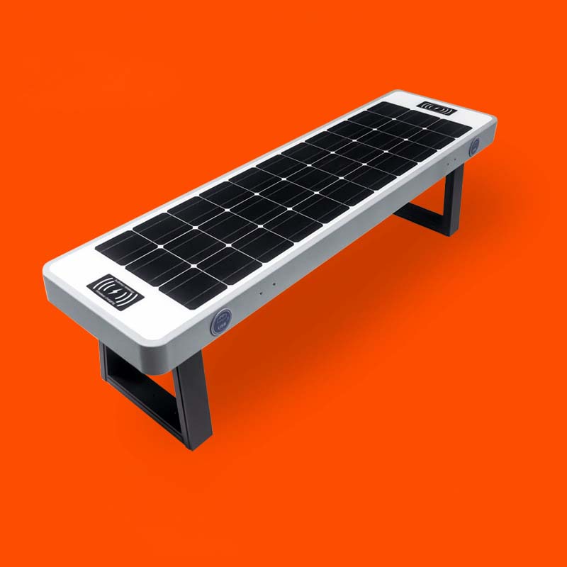 Smart Solar Powered Bench 30W IP65 WIFI Bluetooth Music Photovoltaic Bench