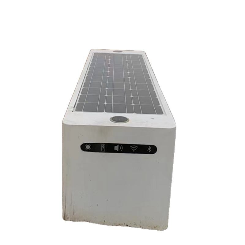 Solar Powered Benches 100W Smart Solar Bench with Charging Port