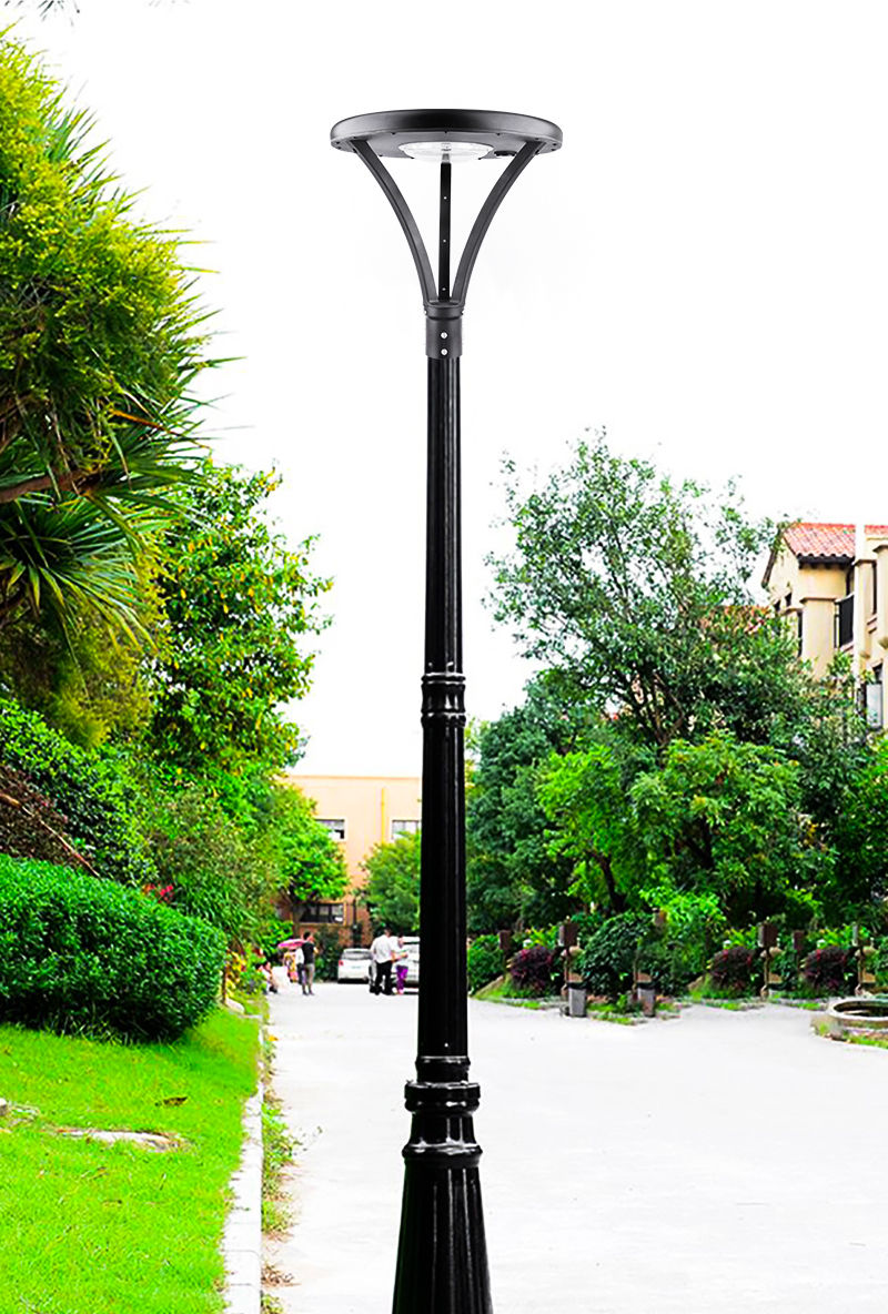 commercial solar lamp post top outdoor lighting