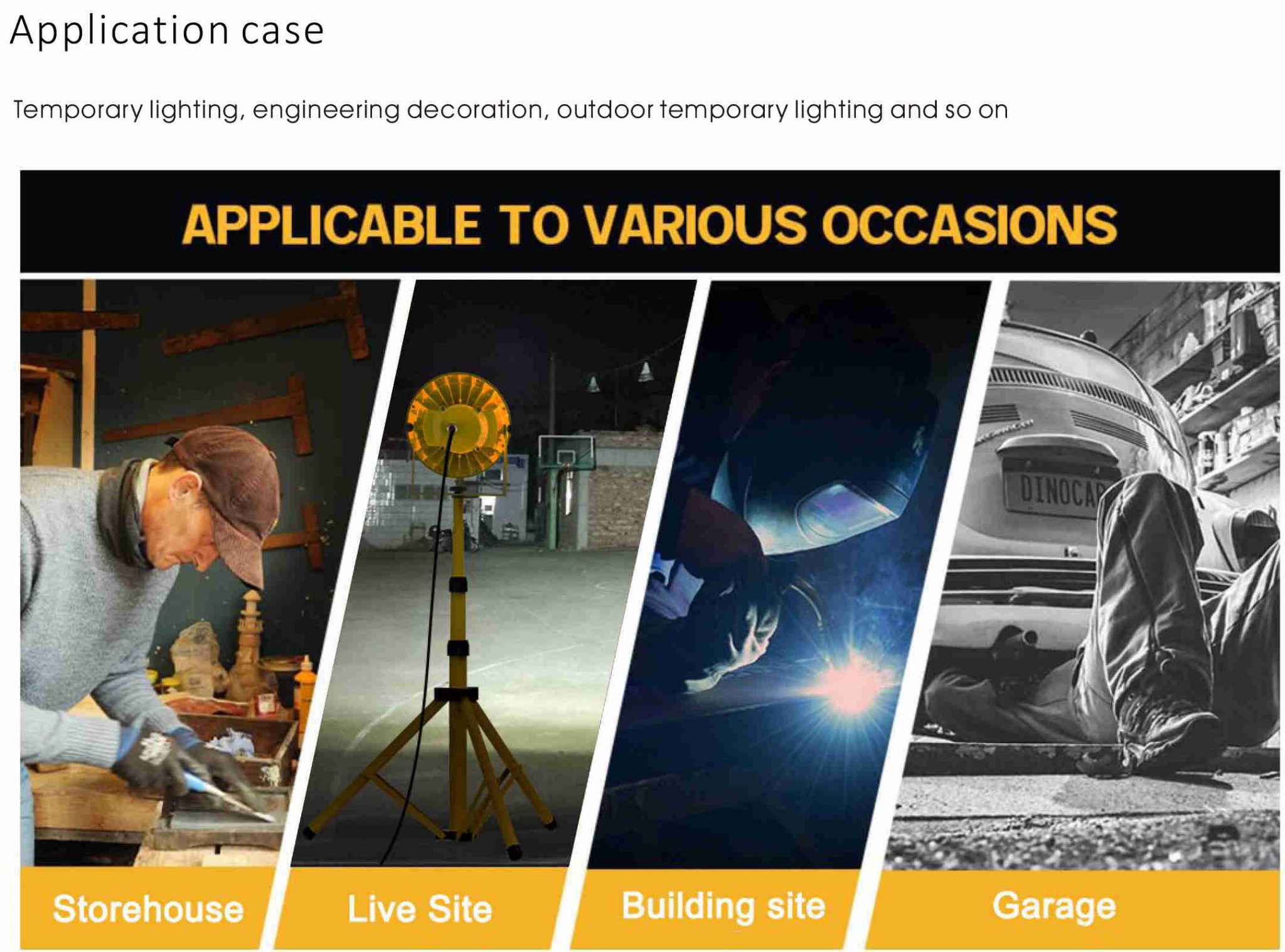 Portable Container Lights Portable LED Work Light With Stand 30W 50W Best Portable Shop Light ...