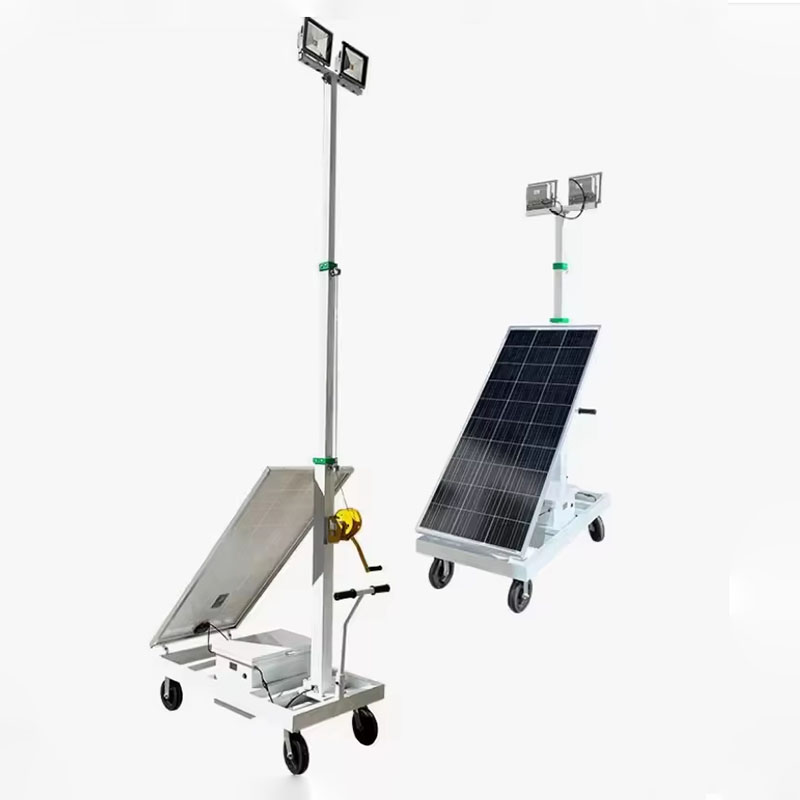 Solar LED Light Tower 6M Mobile LED Light Tower