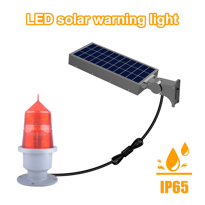 Solar Indicator Light IP65 Solar Strobe Warning Light