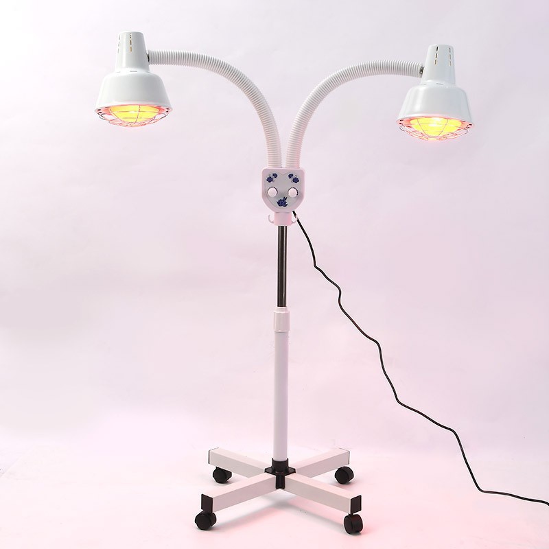 Double Head Infrared Lamp Light Therapy Adjustable  Angle 360 Degrees