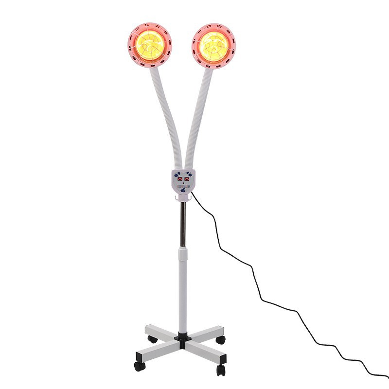 Double Head Infrared Lamp Light Therapy Adjustable  Angle 360 Degrees