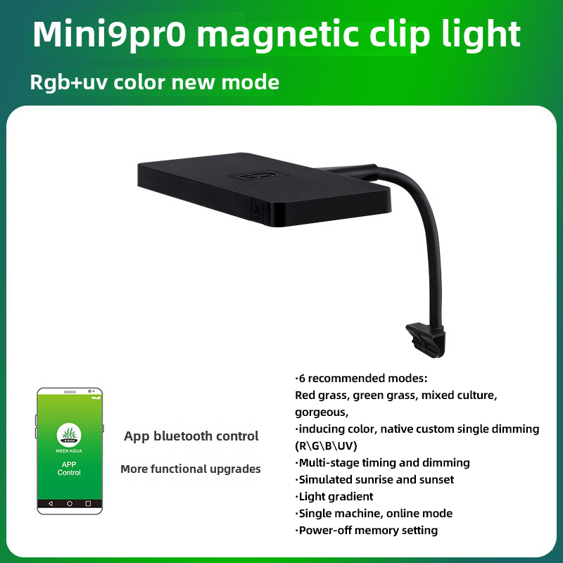 LED Aquarium Lighting System Full Spectrum RGB+UV APP Bluetooth Control