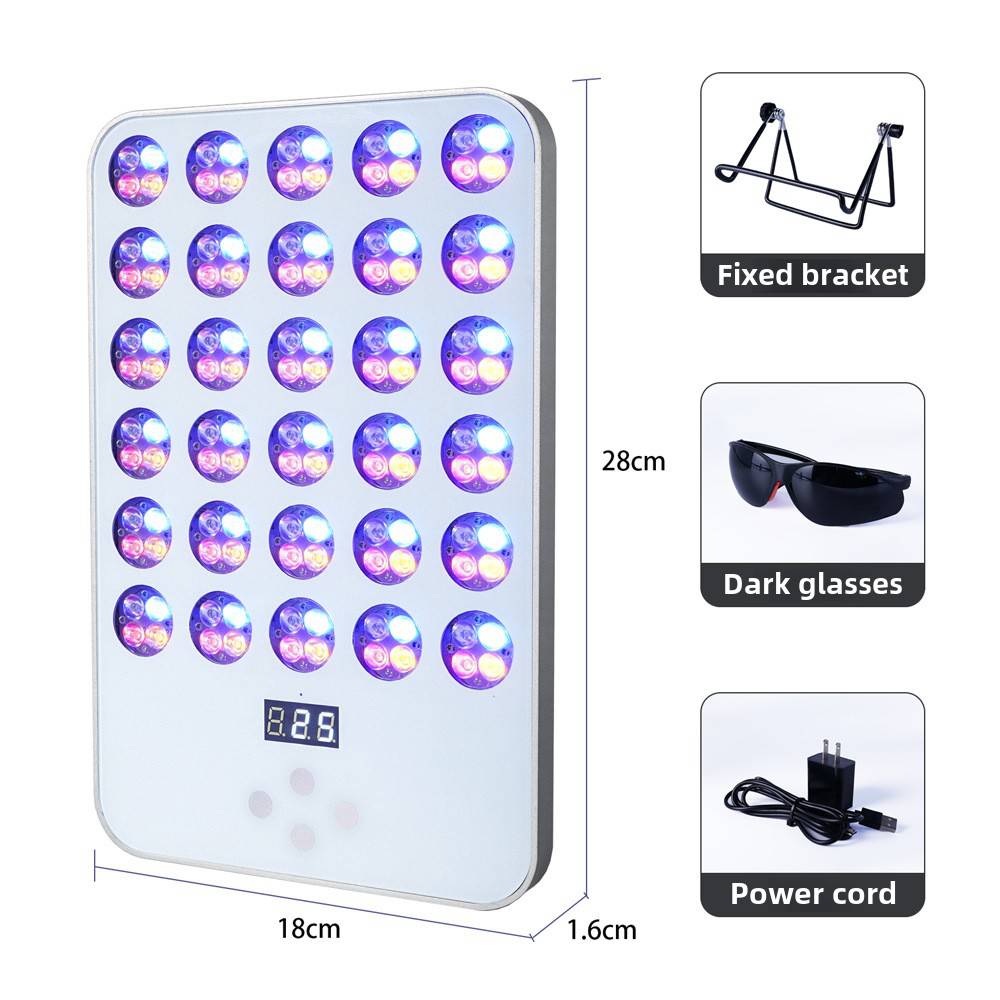 Therapy Panel Timer Excellent LED Lamp High Power Infrared Red Light for Skin Restoration and Body Recovery