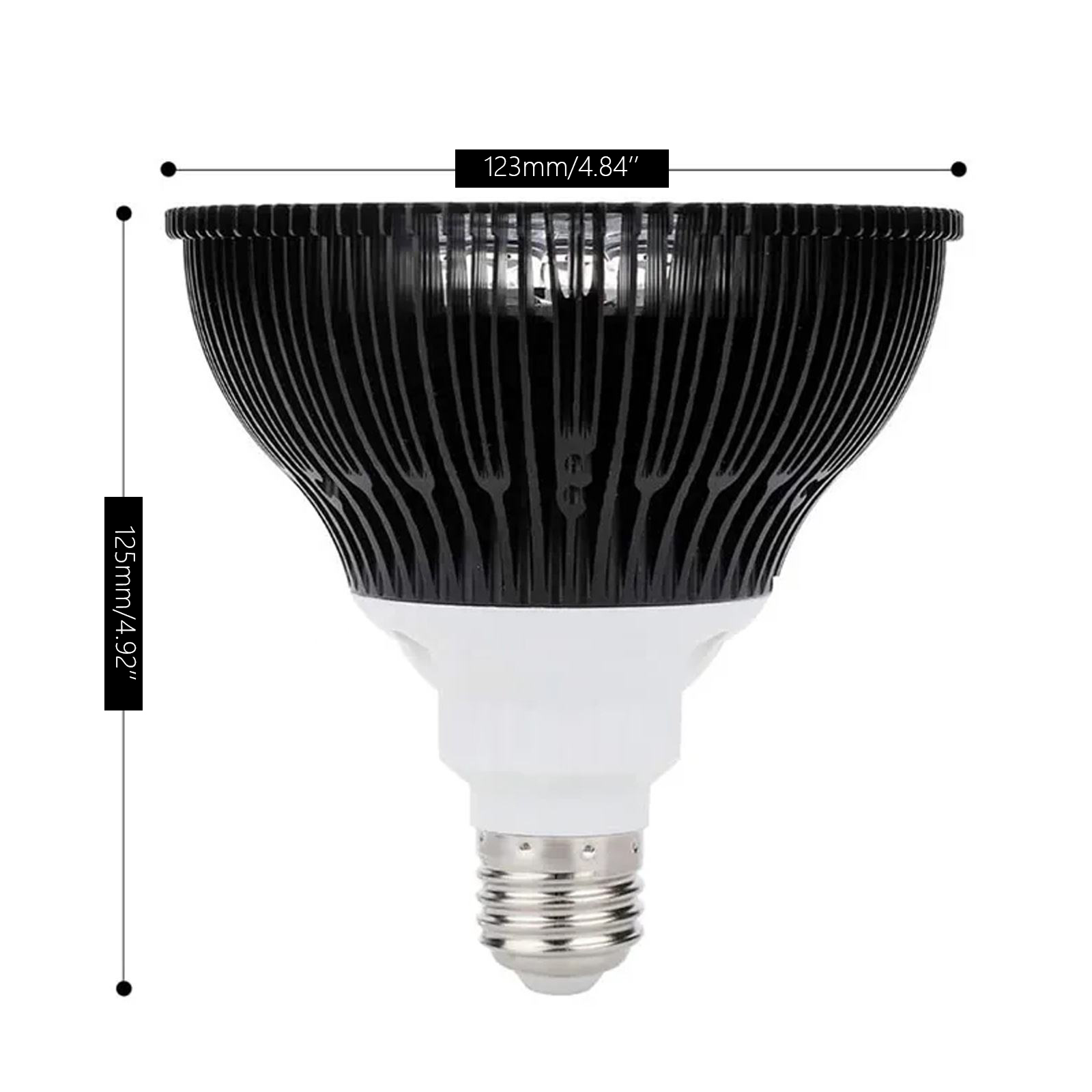 Light LED Aquarium Lamp 54W Par38 Purple Bulb Full Spectrum for Freshwater Saltwater Optimized for Fish Health Colorful