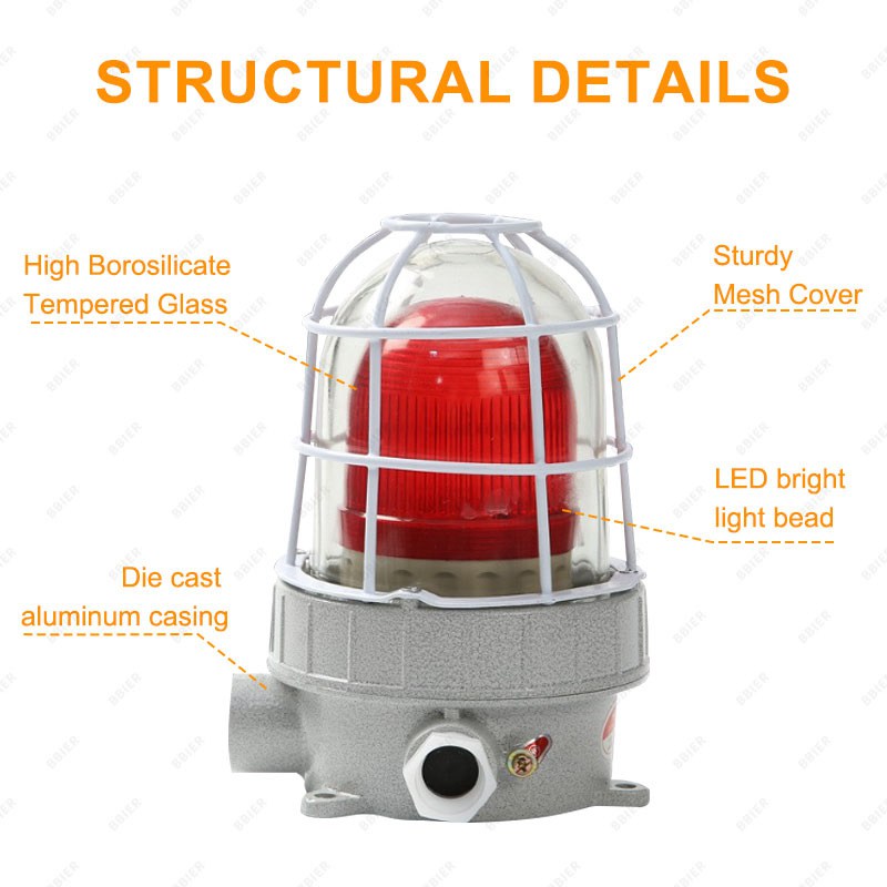 Solar explosion proof light IP65 25W alarm solar panel