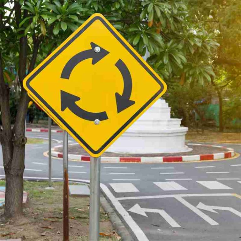 Roundabout Led Signs Solar Powered LED Flashing Roundabout Sign - BBIER®