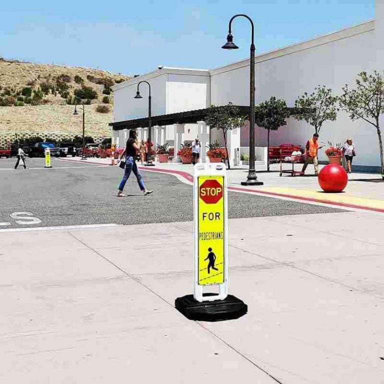 Stop For Pedestrians In-Street Crossing Sign - BBIER®